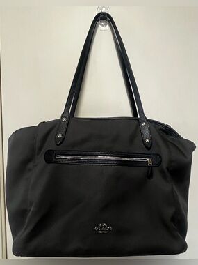 Coach Nylon and Leather Baby Diaper Tote Bag